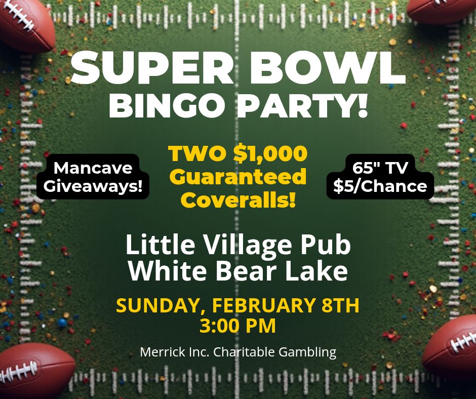 Super Bowl Bingo at Little Village Pub