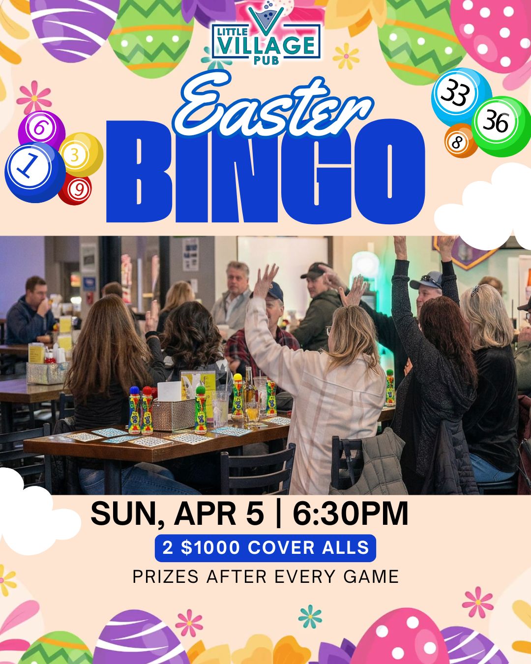 EASTER BINGO at Little Village Pub!